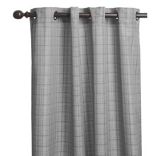 Commonwealth Home Fashions Glen Plaid Curtains - 84", Grommet-Top in Black - Overstock