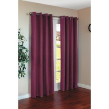 Commonwealth Home Fashions Harris Curtains - 110x84", Grommet-Top in Berry - Closeouts