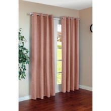 Commonwealth Home Fashions Harris Curtains - 110x84", Grommet-Top in Blush - Closeouts