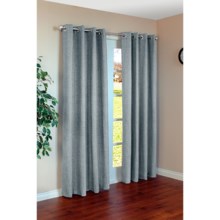 Commonwealth Home Fashions Harris Curtains - 84", Grommet-Top in Teal - Closeouts