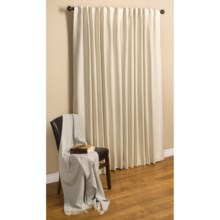 Commonwealth Home Fashions Hotel Chic Blackout Curtains - 100x84", Tab Top in Bone - Closeouts