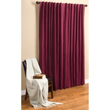 Commonwealth Home Fashions Hotel Chic Blackout Curtains - 100x84", Tab Top in Burgundy - Closeouts