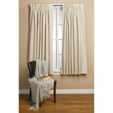 Commonwealth Home Fashions Hotel Chic Blackout Curtains - 63", Pinch Pleat in Bone - Closeouts