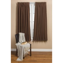 Commonwealth Home Fashions Hotel Chic Blackout Curtains - 63", Pinch Pleat in Chocolate - Closeouts
