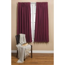 Commonwealth Home Fashions Hotel Chic Blackout Curtains - 72x63”, Pinch Pleat in Burgundy - Closeouts