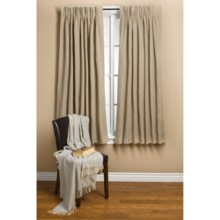 Commonwealth Home Fashions Hotel Chic Blackout Curtains - 84”, Pinch Pleat in Hazelnut - Closeouts