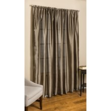 Commonwealth Home Fashions Loft Living Curtains - 108", Pole-Top, Faux Silk in Bamboo - Overstock
