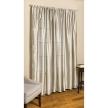 Commonwealth Home Fashions Loft Living Curtains - 84", Pole-Top, Faux Silk in Bone - Overstock
