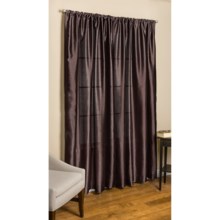 Commonwealth Home Fashions Loft Living Curtains - 95", Pole-Top, Faux Silk in Earth - Overstock