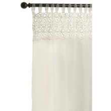 Commonwealth Home Fashions Miranda Macrame Curtains - 63", Tab-Top in Ivory - Overstock