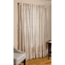 Commonwealth Home Fashions Paris Cornelli Curtains - 84", Pinch Pleat, Voile in Mushroom - Closeouts