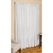 Commonwealth Home Fashions Paris Cornelli Curtains - 84", Pinch Pleat, Voile in White - Closeouts