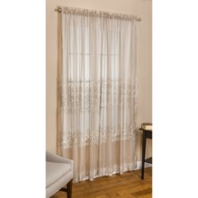 Commonwealth Home Fashions St. James Sheer Curtains - 84", Pole Top in Mushroom - Closeouts