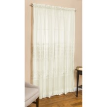 Commonwealth Home Fashions St. James Sheer Curtains - 95", Pole Top in Ivory - Closeouts