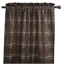 Commonwealth Home Fashions Tartan Curtains - 84", Pole-Top in Brown - Closeouts