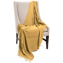 Company C Karina Baby Alpaca Throw Blanket - Featherweight, 50x70” in Dijon - Closeouts