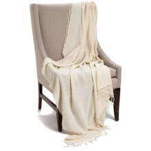 Company C Karina Baby Alpaca Throw Blanket - Featherweight, 50x70” in Ivory - Closeouts