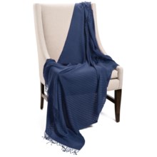 Company C Karina Baby Alpaca Throw Blanket - Featherweight, 50x70” in Midnight - Closeouts