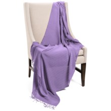 Company C Karina Baby Alpaca Throw Blanket - Featherweight, 50x70” in Orchid - Closeouts