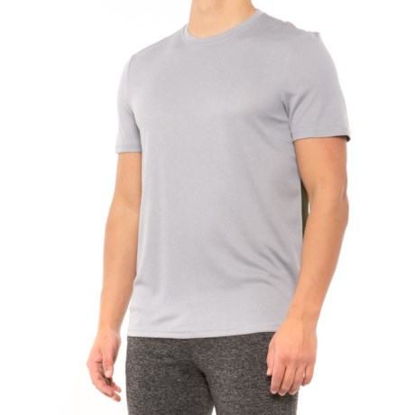 RBX Contrasting T-Shirt - Short Sleeve (For Men) - GREY HEATHER/GREEN (S )