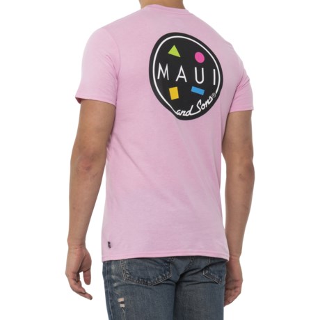Maui and Sons Cookie Logo T-Shirt - Short Sleeve (For Men) - LIGHT PINK (S )