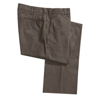 Corbin Garment-Washed Pants - Cotton (For Men) in Brown