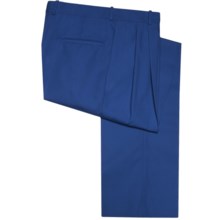 Corbin Prime Poplin Pants - Pleated (For Men) in Blue - Closeouts