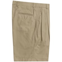 Corbin Prime Poplin Walking Shorts - Pleats (For Men) in Khaki - Closeouts