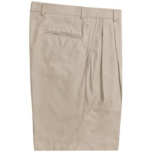 Corbin Prime Poplin Walking Shorts - Pleats (For Men) in Stone - Closeouts