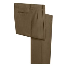 Corbin Wool Dress Pants - Pleated (For Men) in Olive - Closeouts