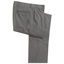 Corbin Worsted Wool Dress Pants - Forward Pleats (For Men) in Light Grey - Closeouts