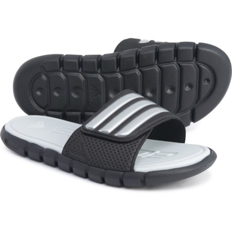 UPC 885582921888 product image for Core Black Adilight Cloudfoam(R) Slide Sandals (For Big Boys) - CORE BLACK (1C ) | upcitemdb.com