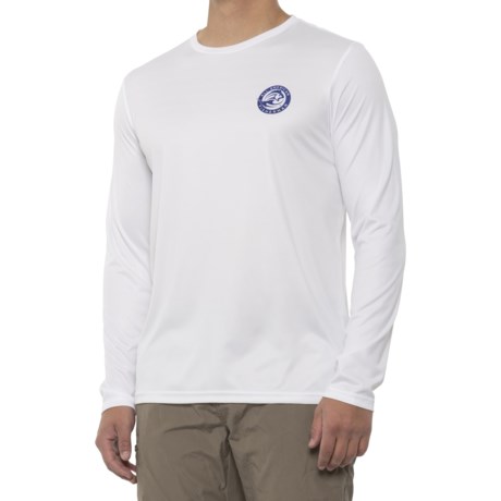 All American Fisherman Core Circle Logo Sun Shirt - UPF 30, Long Sleeve (For Men) - BRIGHT WHITE (M )