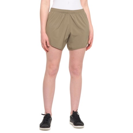 New Balance Core Woven Shorts - 5? (For Women) - CGN COVERT GREEN (XL )