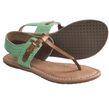 Corso Como Behave Sandals - Leather (For Women) in Caramel/Aqua - Closeouts