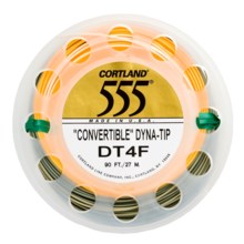 Cortland 555 Dyna Tip 2 Tone Fly Line - Double Taper in Mango W/White Tip/Avocado W/Sage - Closeouts
