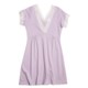 Cotn & Lu Pima Cotton Nightgown - Lace Trim, Short Sleeve (For Women)