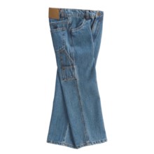 Cotton Carpenter Jeans (For Boys) in Deep Indigo - Closeouts