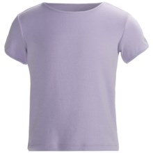 Cotton Crew Neck T-Shirt - Short Sleeve (For Girls) in Lavender - 2nds
