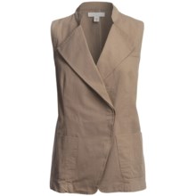 Cotton Faille Weave Vest (For Women) in Tan - 2nds