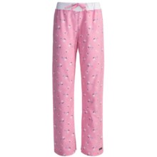 Cotton Flannel Dorm Pants (For Women) in Pink Dit Z - 2nds