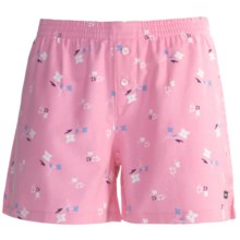 Cotton Flannel Dormwear Shorts (For Women) in Pink Dit Z - 2nds
