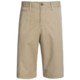 Cotton Flat-Front Shorts (For Men)