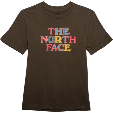 The North Face Cotton Graphic T-Shirt - Short Sleeve (For Big Boys) - NEW TAUPE GREEN (L )