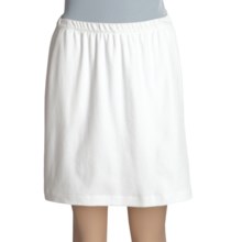 Cotton Knit Skort (For Women) in White - 2nds