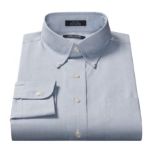 Cotton Pinpoint Dress Shirt - Long Sleeve (For Men) in Light Blue - Closeouts