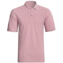 Cotton Pique Polo Shirt - Short Sleeve (For Men) in Pink - 2nds