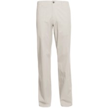 Cotton Twill Chino Pants - Flat Front (For Men) in Stone - Closeouts