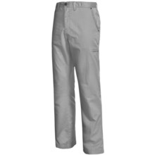 Cotton Twill Flat-Front Pants (For Men) in Granite - Closeouts