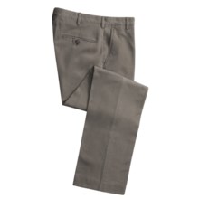 Cotton Twill Pants - Flat Front (For Men) in Taupe - 2nds